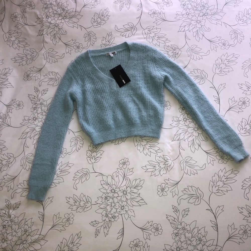 FASHION NOVA Baby Blue Sweater
